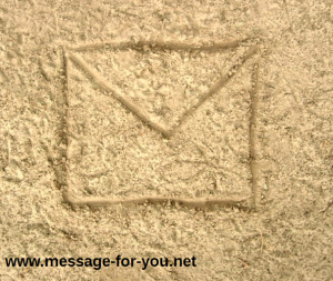 Brief im Sand Letter MFY