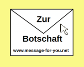 Briefumschlag mit Text zur Botschaft und Link zur Sprachen-Übersicht Übersetzungen